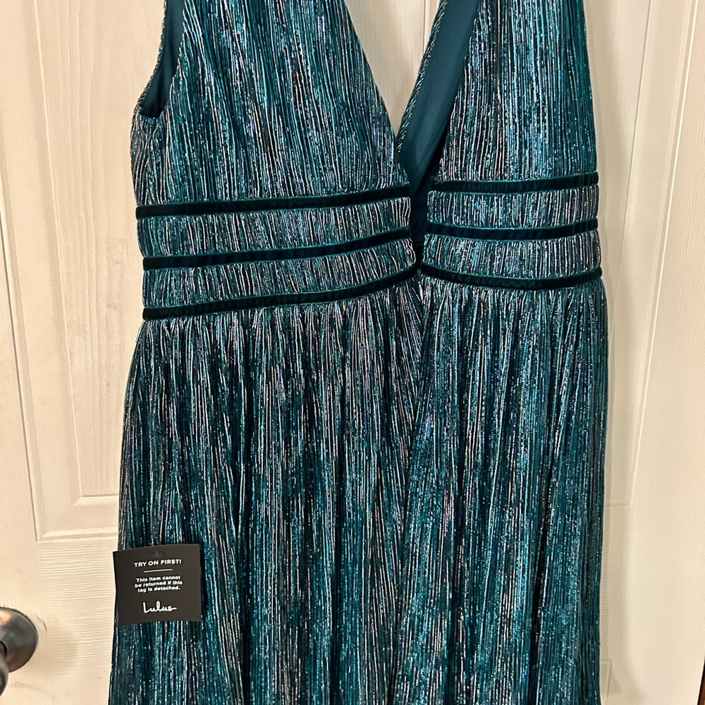 Lulu's Teal Sleeveless Dress